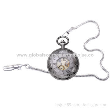Pocket Watch, Mechanical Movement with CE/RoHS Mark, Gold Pocket Watch